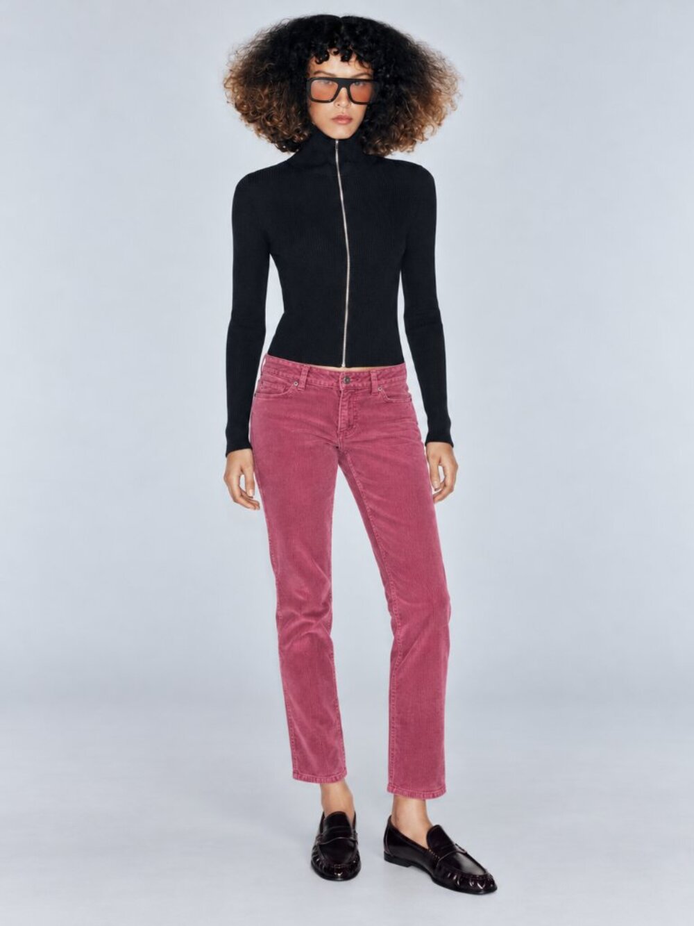 Pink Corduroy Cotton Low-Rise Straight Jeans Tommy Hilfiger Size 8 Barbiecore